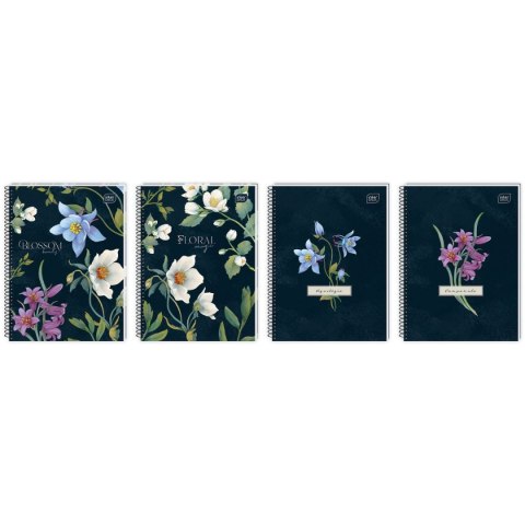 Interdruk Kołozeszyt (kołonotatnik) Hybrid Fiori A6 80k. 70g krata Interdruk