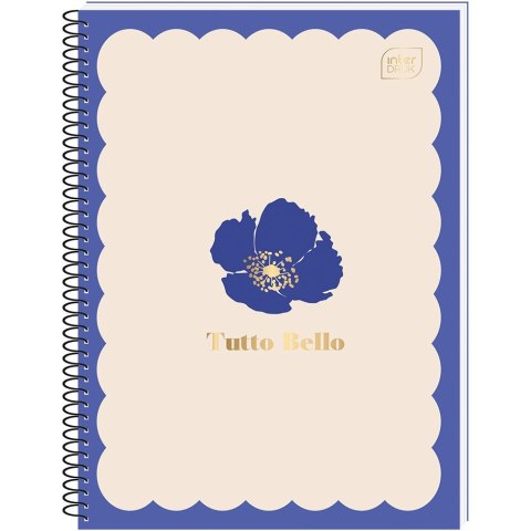 Interdruk Kołozeszyt (kołonotatnik) TUTTO BELLO metalic A6 80k. 70g krata Interdruk