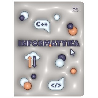 Interdruk Zeszyt tematyczny HYBRID INFORMATYKA A5 60k. 70g krata Interdruk (+pigułka wiedzy)