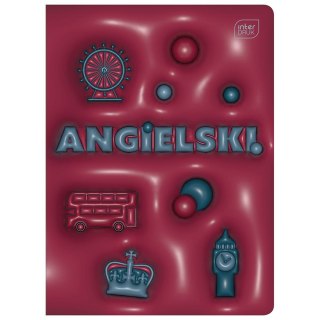 Interdruk Zeszyt tematyczny HYBRID J.ANGIELSKI A5 60k. 70g krata Interdruk (+pigułka wiedzy)