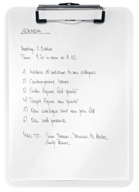 Leitz Deska z klipem (podkład do pisania) WOW A4 biała Leitz (39710001)