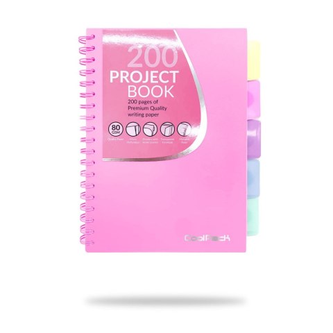 Patio Kołozeszyt (kołonotatnik) CoolPack Powder pink B5 krata Patio (78768CP)