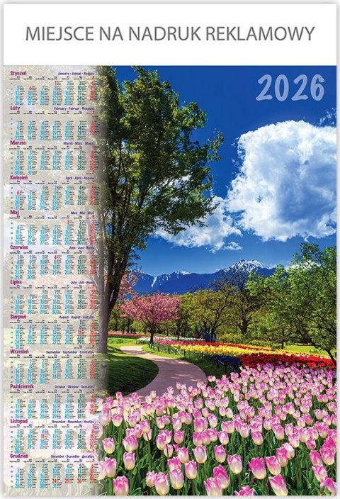 Telegraph Kalendarz ścienny PARK plakatowy 670mm x 988mm Telegraph (04)