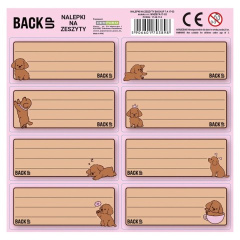 Derform Naklejka na zeszyt Backup 7 Derform (NNZB7A17)