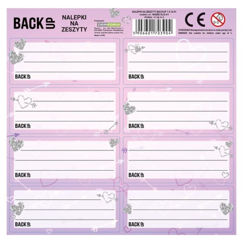 Derform Naklejka na zeszyt Backup 7 Derform (NNZB7A32)