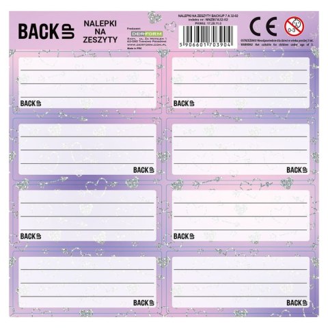 Derform Naklejka na zeszyt Backup 7 Derform (NNZB7A32)