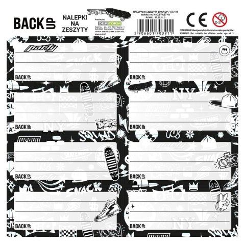 Derform Naklejka na zeszyt Backup 7 Derform (NNZB7A57)