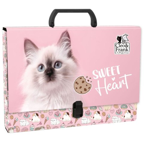 Derform Teczka z szerokim grzbietem na klips Cleo i Frank A4 Derform (TTRCF45)