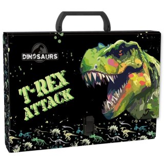 Derform Teczka z szerokim grzbietem na klips Dinozaur różne Derform (TTRDN20)