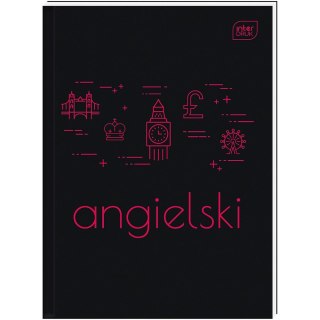 Interdruk Brulion ANGIELSKI A5 80k. 70g krata Interdruk