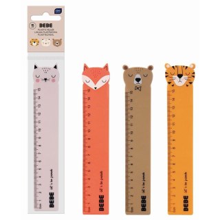 Interdruk Linijka plastik BEBE FRIENDS 15cm Interdruk