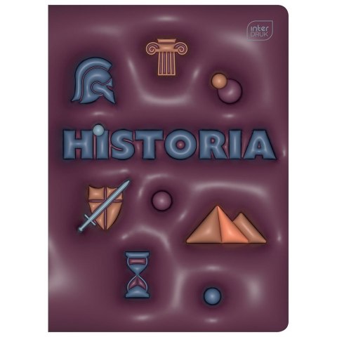 Interdruk Zeszyt tematyczny HYBRID HISTORIA A5 60k. 70g krata Interdruk (+pigułka wiedzy)