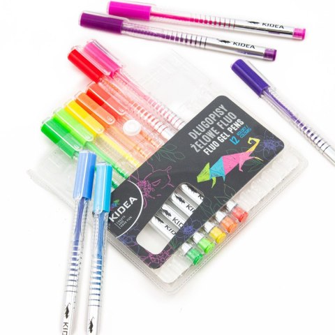 Kidea Długopis zelowe wkład mix Kidea (DZFA12KA)