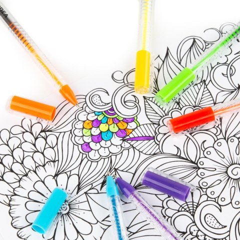 Kidea Długopis zelowe wkład mix Kidea (DZFA12KA)