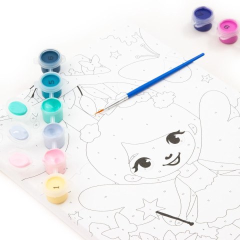 Kidea Zestaw kreatywny dla dzieci malowanie po numerach Kidea (OMNMAKA)