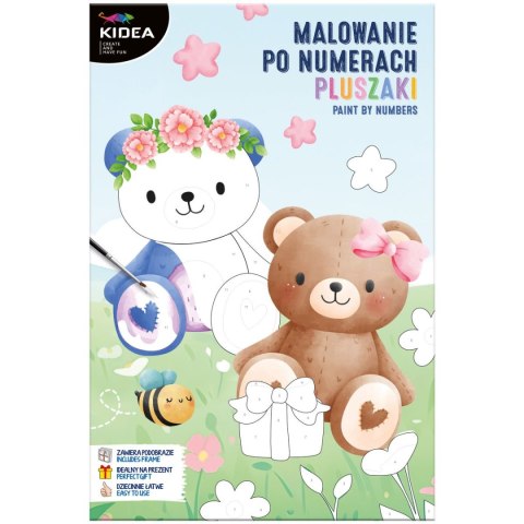 Kidea Zestaw kreatywny dla dzieci malowanie po numerach Kidea (OMNMIKA)