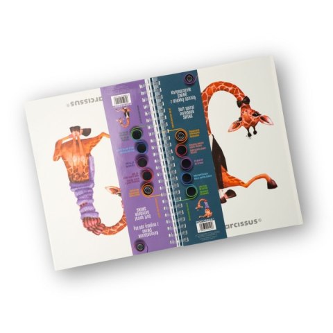 Narcissus Notes (notatnik) zyrafa A5 80k. krata Narcissus