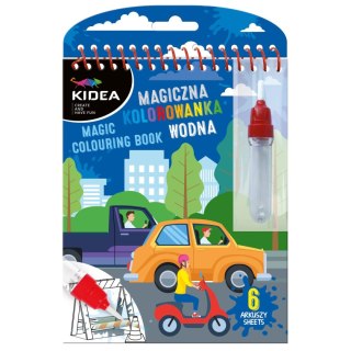 Derform Kolorowanka Pojazdy MAGICZNA WIELORAZOWA KOLOROWANKA WODNA Derform (MWKWOKA)