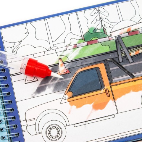 Derform Kolorowanka Pojazdy MAGICZNA WIELORAZOWA KOLOROWANKA WODNA Derform (MWKWOKA)