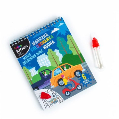 Derform Kolorowanka Pojazdy MAGICZNA WIELORAZOWA KOLOROWANKA WODNA Derform (MWKWOKA)