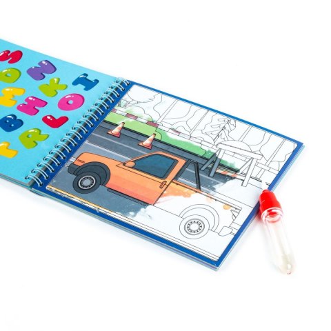 Derform Kolorowanka Pojazdy MAGICZNA WIELORAZOWA KOLOROWANKA WODNA Derform (MWKWOKA)