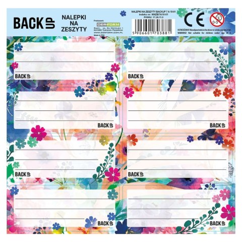 Derform Naklejka na zeszyt Backup 7 Derform (NNZB7A10)