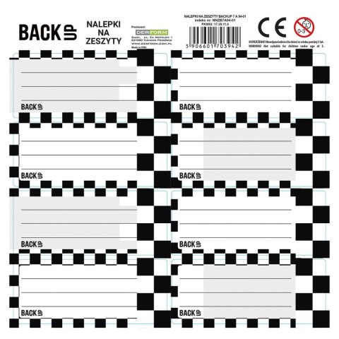 Derform Naklejka na zeszyt Backup 7 Derform (NNZB7A94)