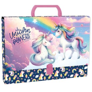 Derform Teczka z szerokim grzbietem na klips Jednorożec A4 różne Derform (TTRJR16)