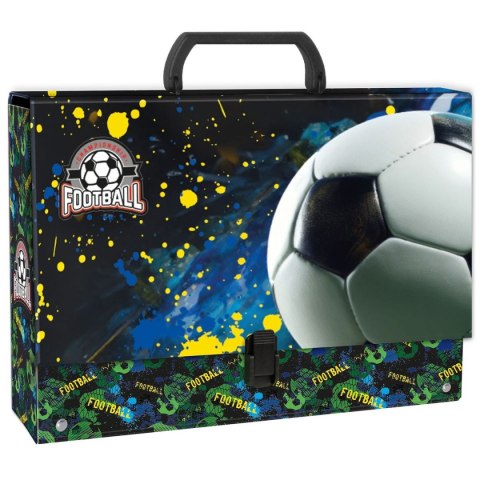 Derform Teczka z szerokim grzbietem na klips Piłka A4 mix Derform (TRGPI20)