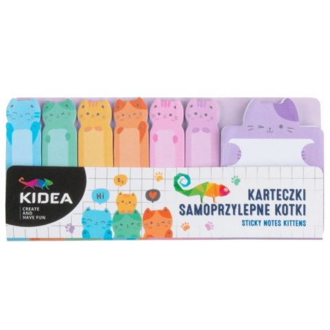 Kidea Notes samoprzylepny (karteczki) Kotki mix Kidea (KASKAKA)