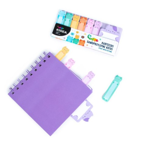Kidea Notes samoprzylepny (karteczki) Kotki mix Kidea (KASKAKA)
