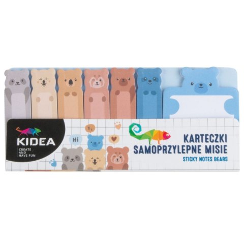 Kidea Notes samoprzylepny (karteczki) Misie mix Kidea (KASMKA)