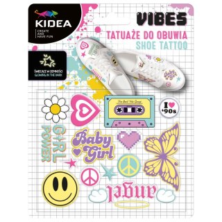 Kidea Tatuaż GOOD VIBES TATUAŻE DO OBUWIA ŚWIECĄCE W CIEMNOŚCI Kidea (TZOCKA)