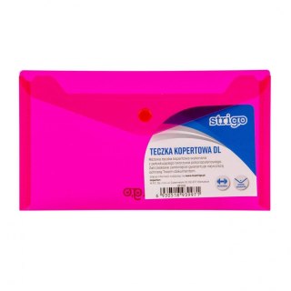 Strigo Teczka plastikowa na zatrzask DL różowy Strigo (SF016)