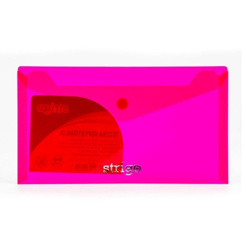Strigo Teczka plastikowa na zatrzask DL różowy Strigo (SF016)