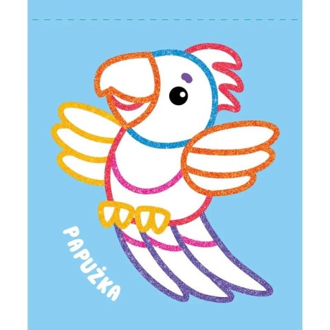 Aksjomat Książka dla dzieci Brokatowy obrys. Z kotkiem Aksjomat