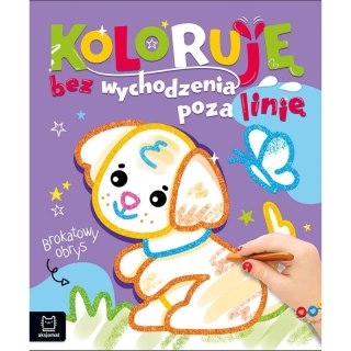 Aksjomat Książka dla dzieci Brokatowy obrys. Z pieskiem. Aksjomat