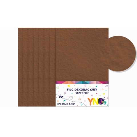 Interdruk Filc kolor: brązowy 8 ark. [mm:] 210x297 Interdruk (IFILCBRĄZ)
