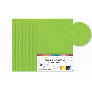 Interdruk Filc kolor: zielony jasny 8 ark. [mm:] 200x297 Interdruk (IFILCJZIE)