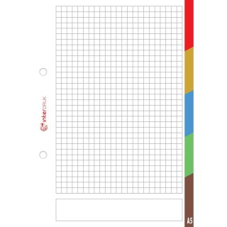 Interdruk Wkład do segregatora A5 Interdruk (WKDOSEA550REG)