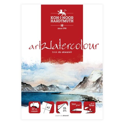 Koh-I-Noor Blok artystyczny akwarelowy A3 300g 12k Koh-I-Noor