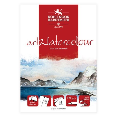 Koh-I-Noor Blok artystyczny akwarelowy A4 300g 12k Koh-I-Noor