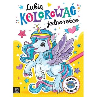 Książka dla dzieci LUBIĘ KOLOROWAĆ JEDNOROŻCE