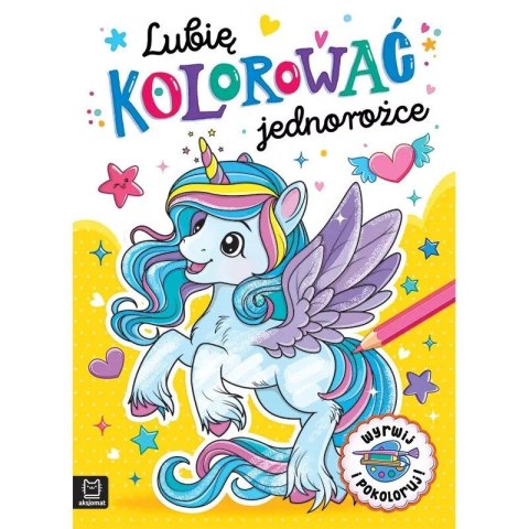 Książka dla dzieci LUBIĘ KOLOROWAĆ JEDNOROŻCE