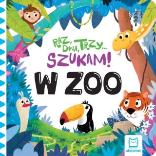 Książka dla dzieci Raz, dwa, trzy - szukam! W zoo