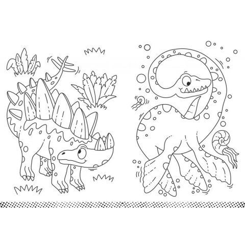 Książka dla dzieci Superdinozaury. Malowanka dla chłopców