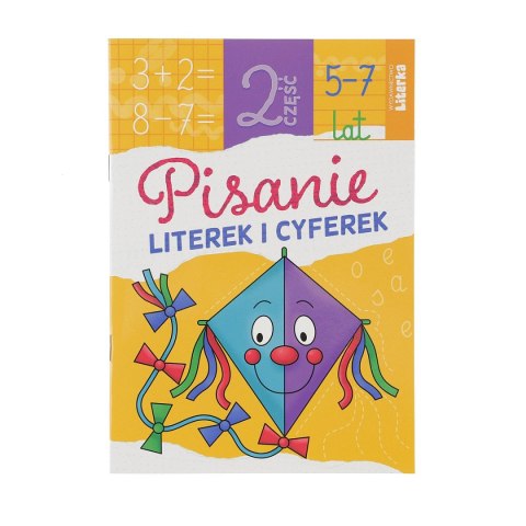 Literka Książeczka edukacyjna pisanie literek i cyferek Literka