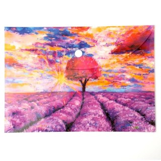 Narcissus Teczka plastikowa na zatrzask Lavenda Vista A5 mix 28 mic. Narcissus