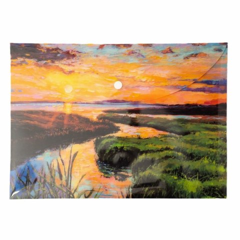 Narcissus Teczka plastikowa na zatrzask Rzeka Vista A4 mix 28 mic. Narcissus