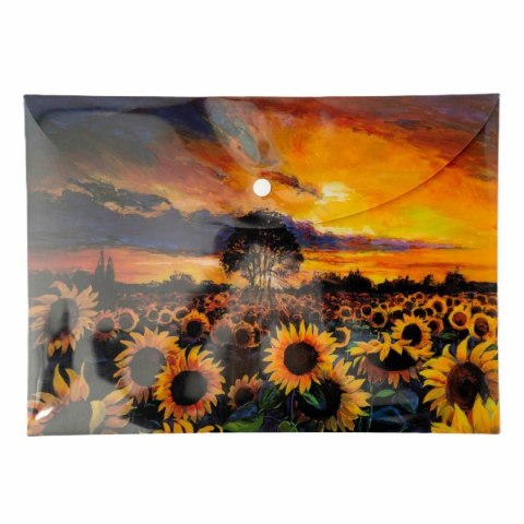 Narcissus Teczka plastikowa na zatrzask Słoneczniki Vista A4 mix 28 mic. Narcissus